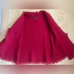 Sarah Spencer | Sweaters | Sarah Spenser M 0 Boiled Wool Cardigan Red ...